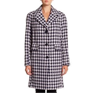 Kate Spade Houndstooth Wool Coat